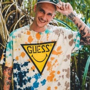 GUESS X Chinatown Market X Smiley Tie-Dye T-Shirt